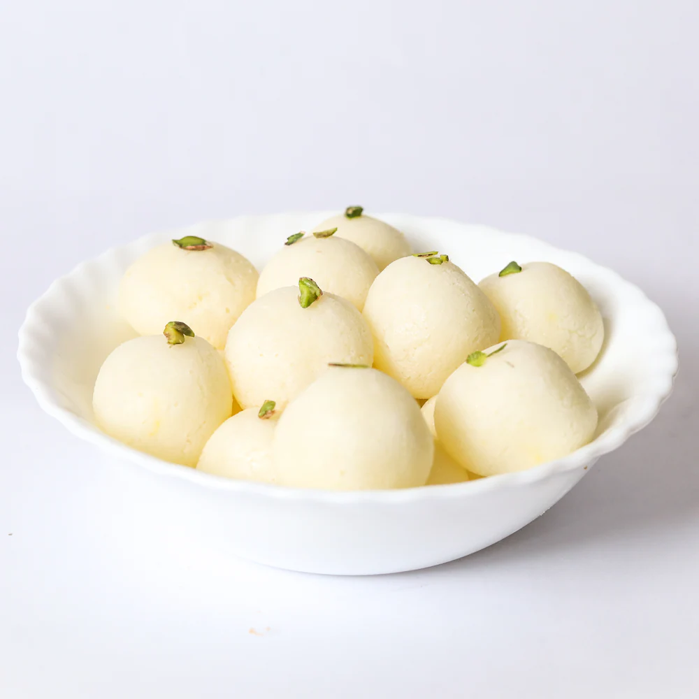 BTW Rasgulla 1 Kg (Rasagulla / Rosogulla / Roshogolla | Indian Mithai / Festive Sweets Gift Pack / Box | Diwali Sweet Gifts) - Image 2
