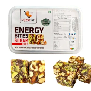 Dry Fruit Hub Energy Bites Sugar Free 500 g (Almond, Cashew, Pistachios, Dates) Without Sugar