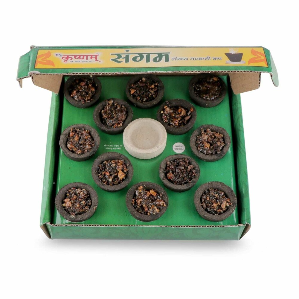 Krishnam sangam Loban Sambrani Cup Pack of 2 (24 Cups) - Image 2