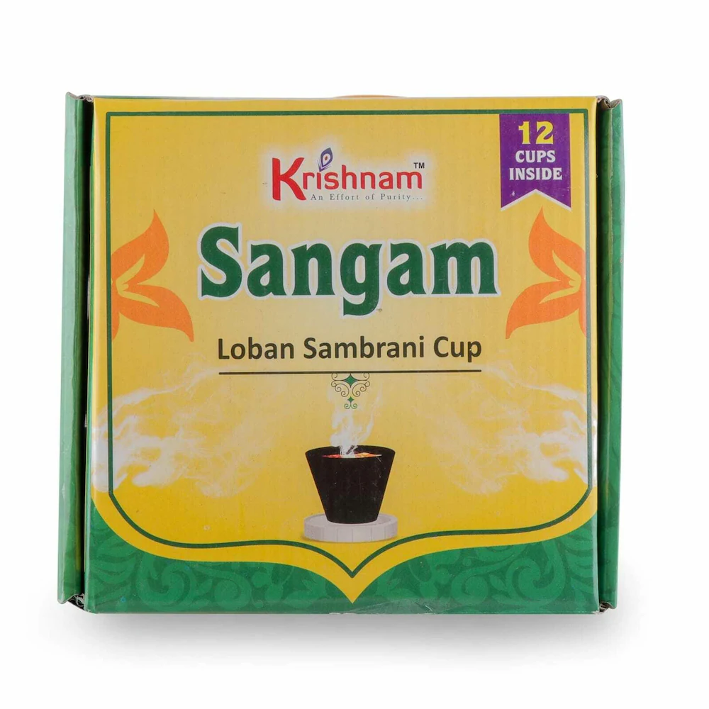 Krishnam sangam Loban Sambrani Cup Pack of 2 (24 Cups) - Image 3