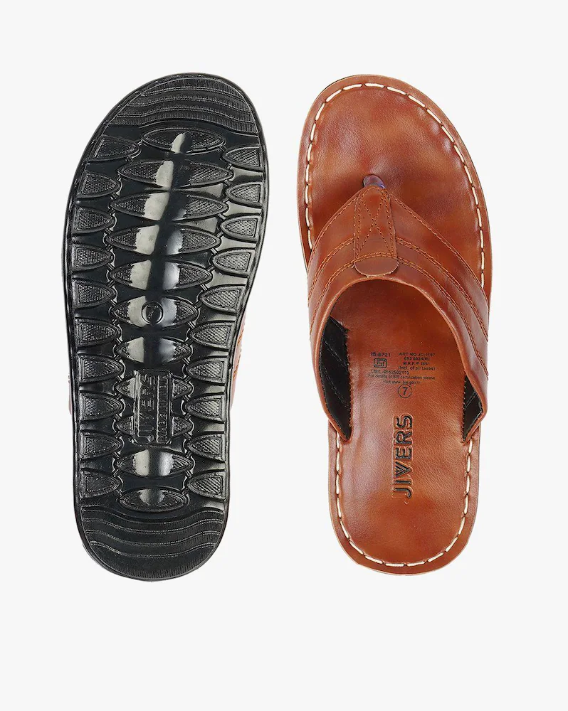 Men Thong Strap Flat Sandals - Image 3