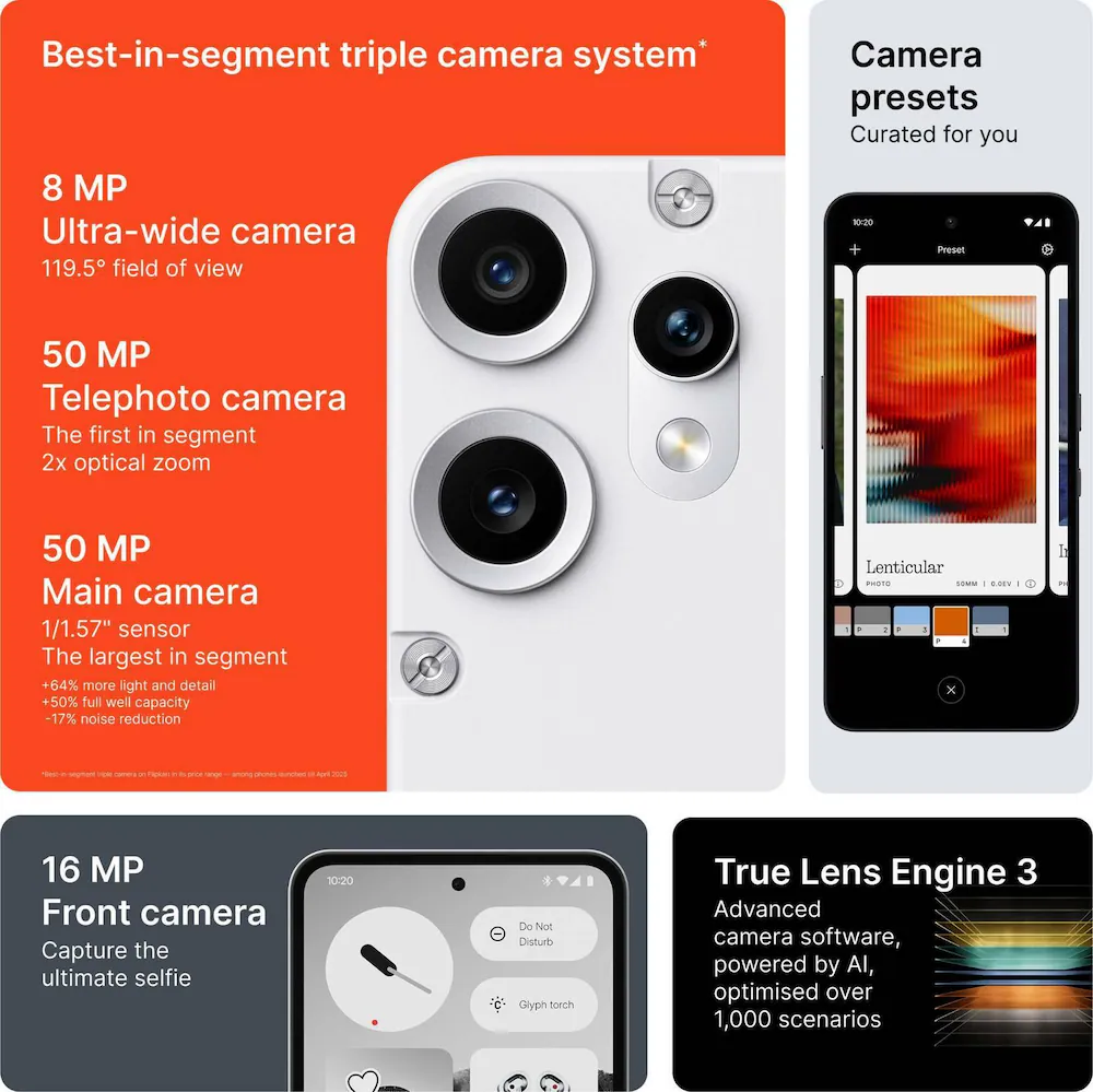 Nothing CMF Phone 2 Pro 5G, 8GB Ram, 256GB Storage, White, Smartphone - Image 6