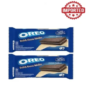 Oreo Dutch Choco Vanilla Wafer Biscuit Features a Creamy Vanilla Filling Encased in a Crispy Wafer Shell 2 X 117gm Each - Imported from USA