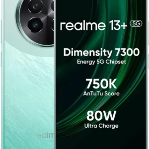 realme 13+ 5G, 8GB Ram, 128GB Storage, Speed Green, Smartphone