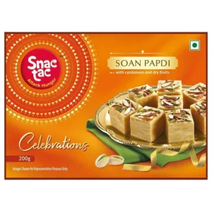 Snactac Celebrations Soan Papdi with Cardamom and Dry fruits 200 g