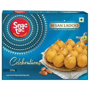 Snactac Celebtrations Besan Ladoo with Almond and Cardamom 200 g