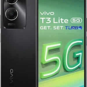 Vivo T3 Lite 5G, 6GB RAM, 128GB ROM, Majestic Black, Smartphone